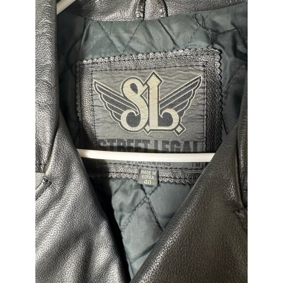 Bermans Vintage Black Leather Motorcycle Jacket Size 40 - Picture 3 of 10